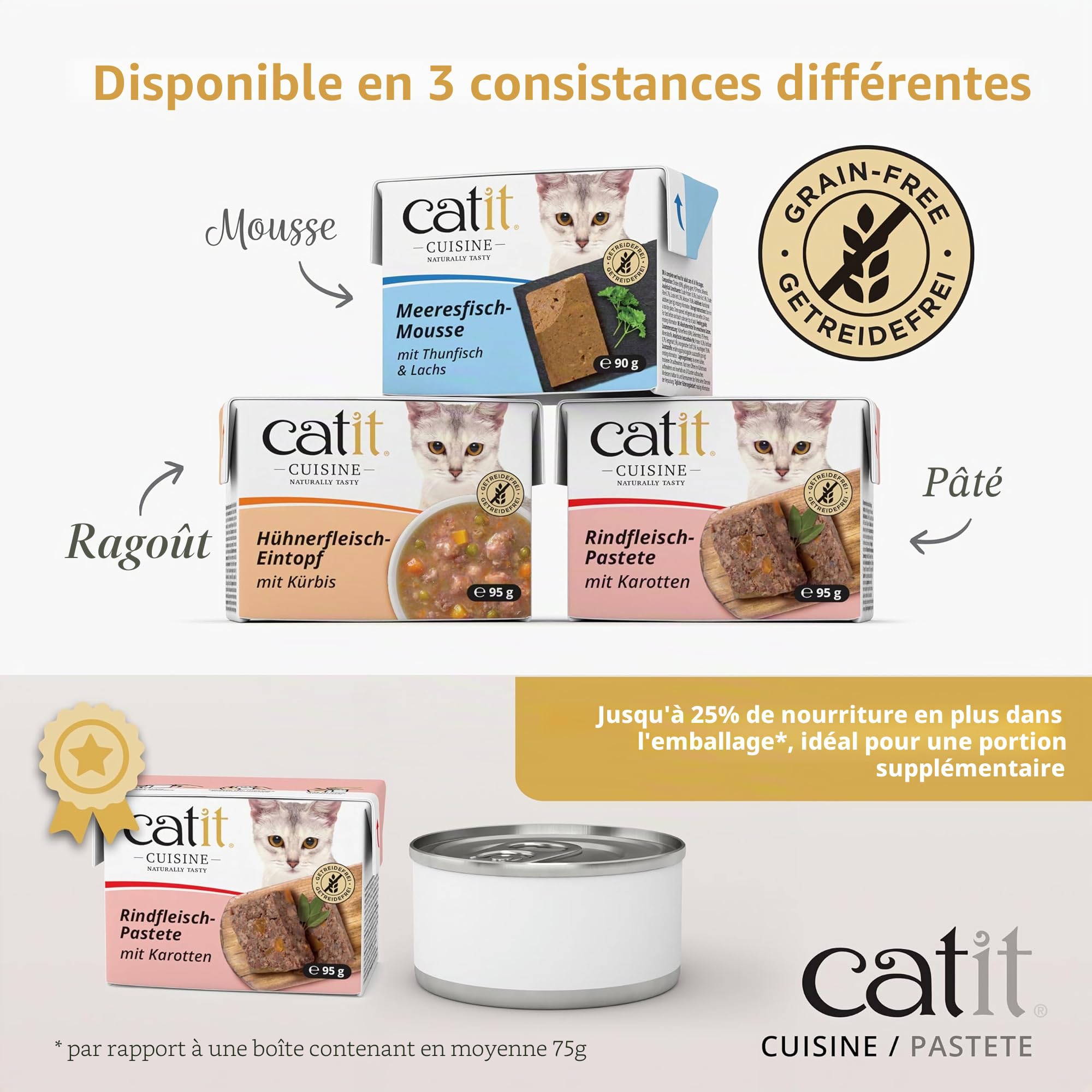 catit-cuisine-p-t-dinde-poulet-et-jambon-pour-chat-95-g-sans-c-r-ales image 6