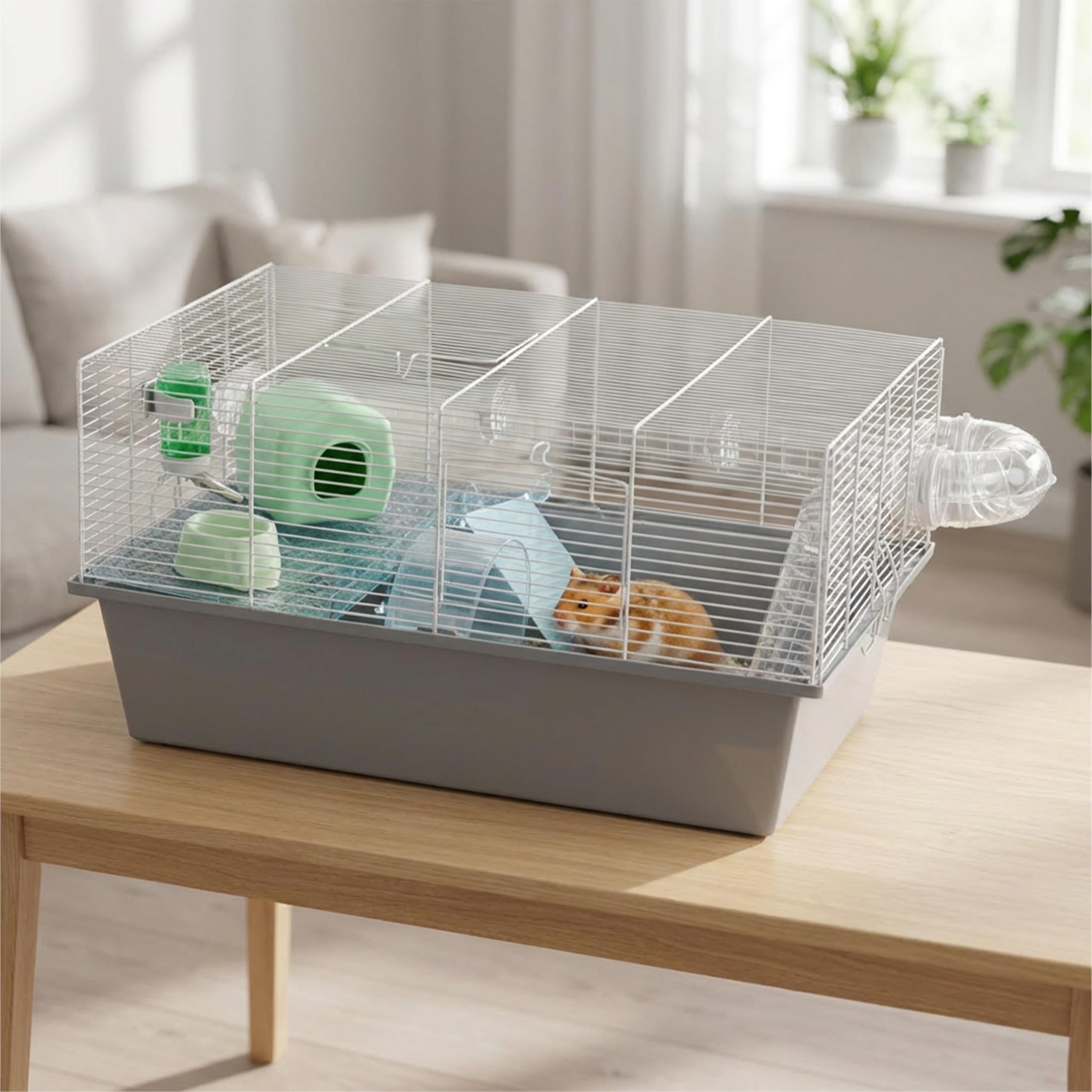ferplast-milos-large-cage-pour-hamsters-souris-et-gerbilles-avec-tunnels image 2