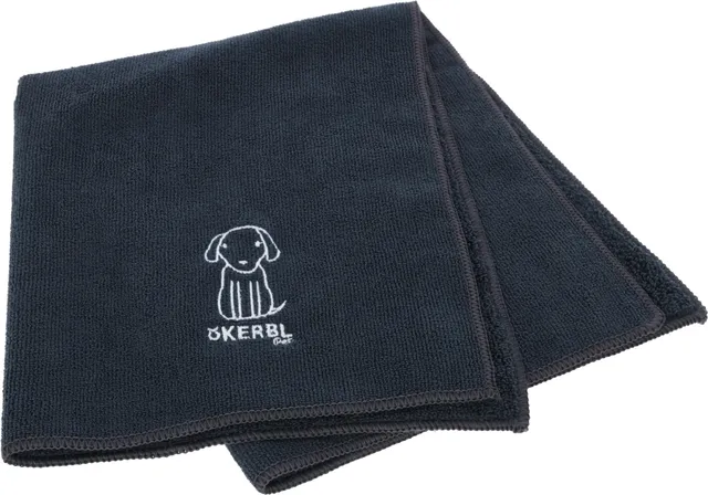 kerbl-pet-serviette-pour-chien-et-chat-en-microfibre-bleue-50-x-60-cm image 1