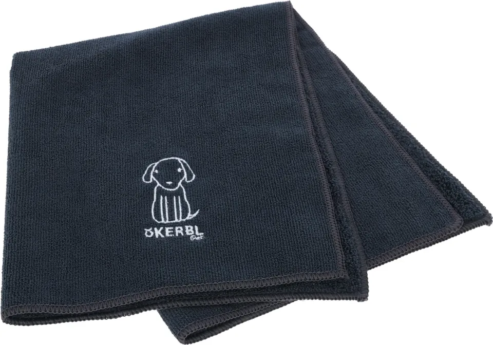 kerbl-pet-serviette-pour-chien-et-chat-en-microfibre-bleue-50-x-60-cm image 1