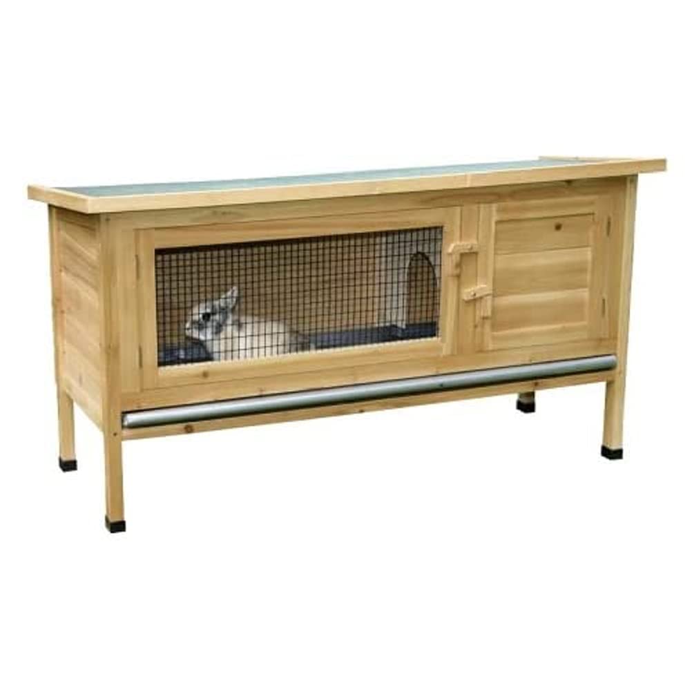 kerbl-abri-pour-rongeurs-alfred-116x45x62-cm-clapier-ext-rieur-avec-bac-galvanis image 4