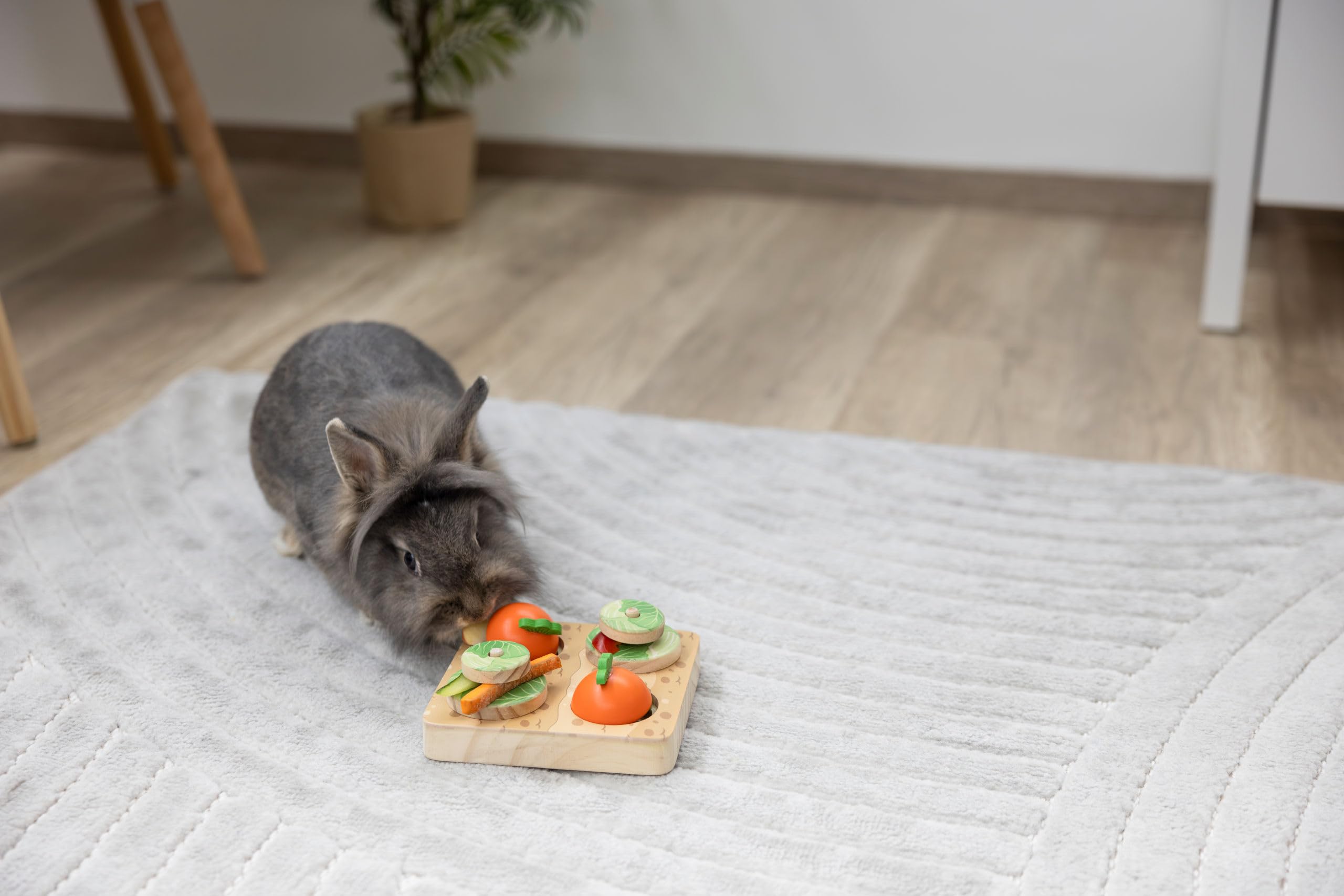 kerbl-pet-jouet-d-apprentissage-veggie-pour-lapin-15-x-15-x-6-cm-bois image 4