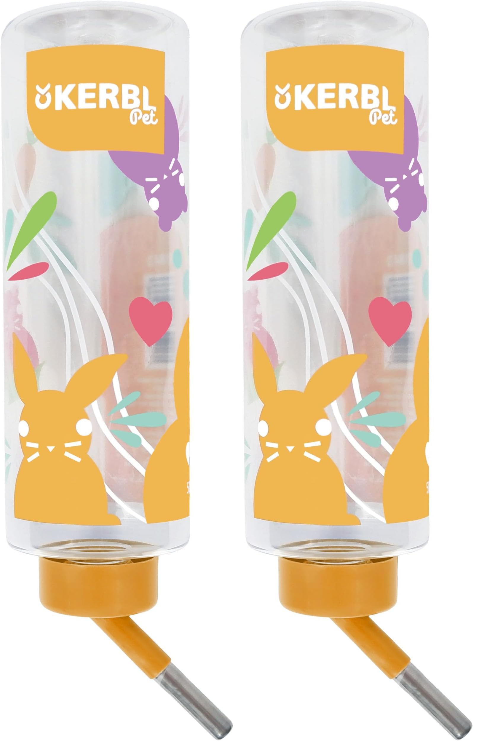 kerbl-pet-bouteille-abreuvoir-500-ml-avec-pipette-inox-pour-lapin-et-rongeur image 2
