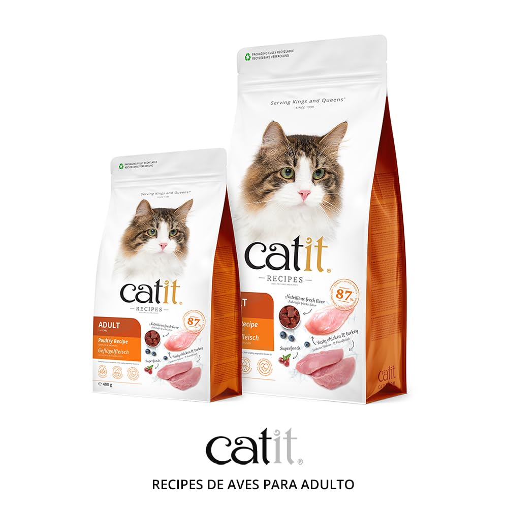 catit-recipes-adulte-oiseaux-400-g-croquettes-chat image 2