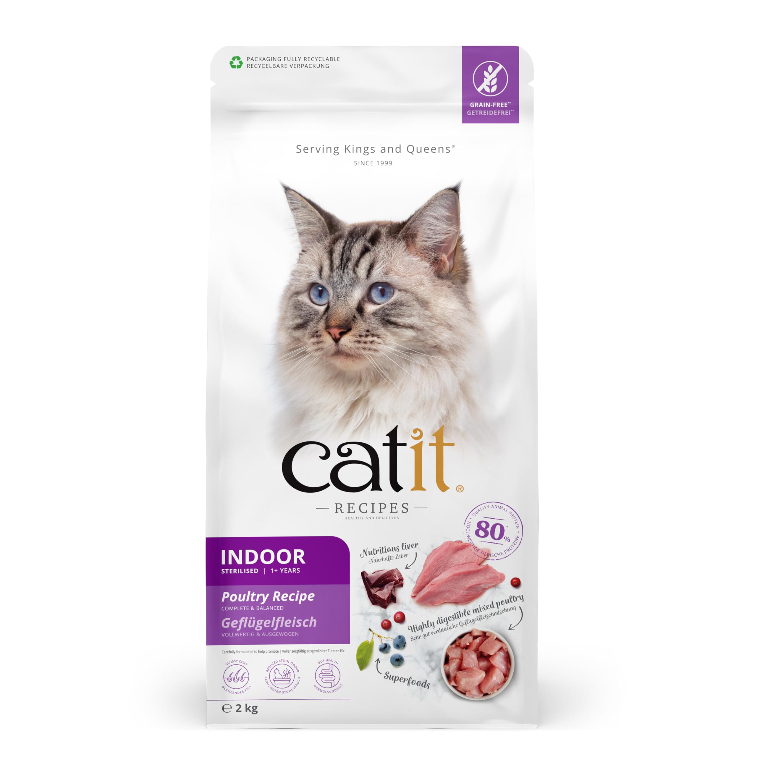 catit-recipes-croquettes-volaille-2-kg-pour-chat-st-rilis-d-int-rieur image 1