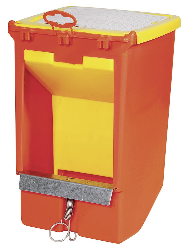 kerbl-distributeur-automatique-de-nourriture-pour-lapins-2500-ml-rouge-avec-couv image 2