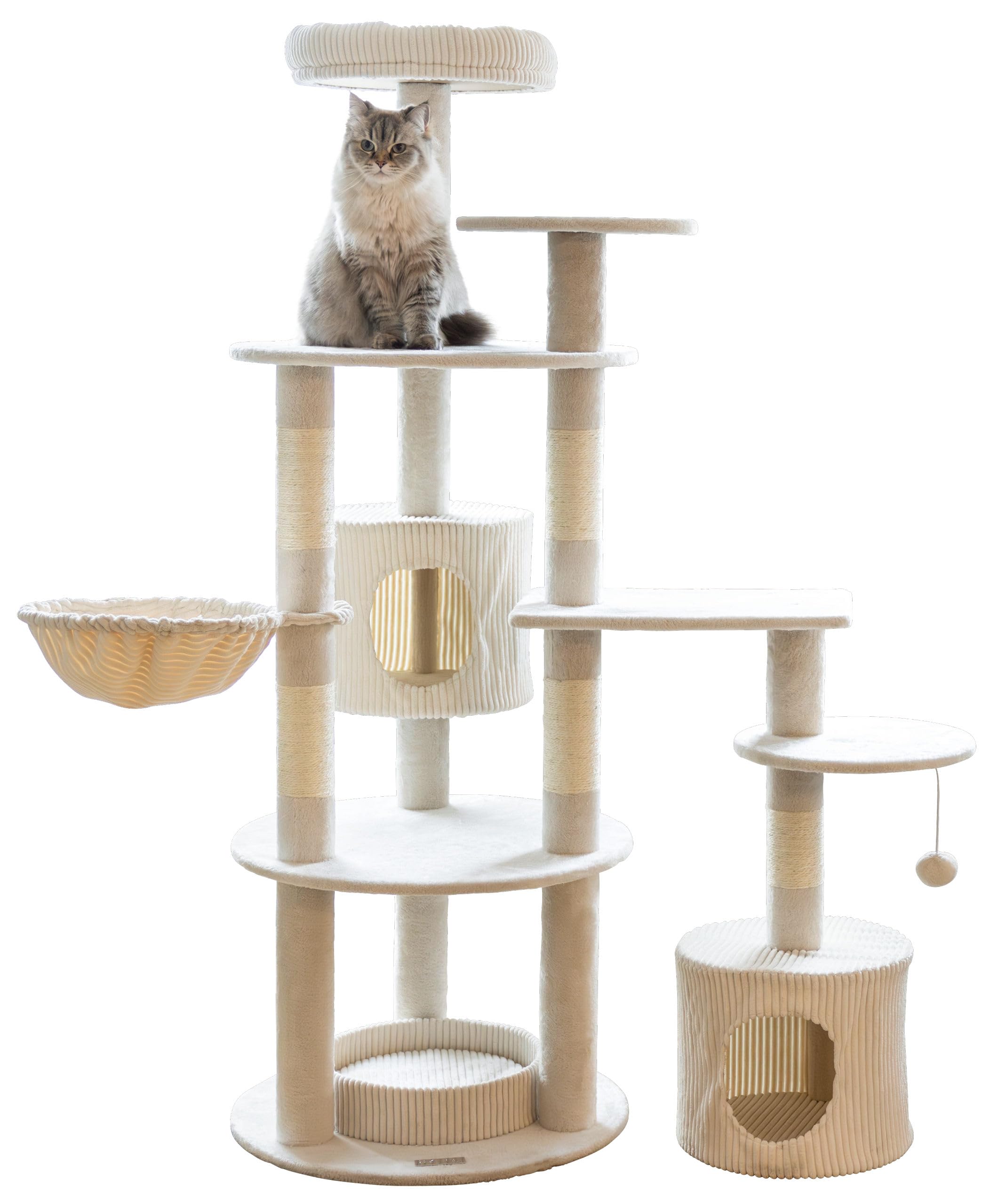 kerbl-pet-griffoir-annika-beige-164-cm-arbre-chat-en-bois image 2