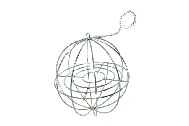 karlie-balle-salade-jouet-rongeur-m-tal-argent-diam-tre-9-cm-avec-cloche image 1