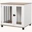 pawhut-cage-pour-chiens-style-meuble-double-porte-marron-petits-et-moyens-chiens image 2