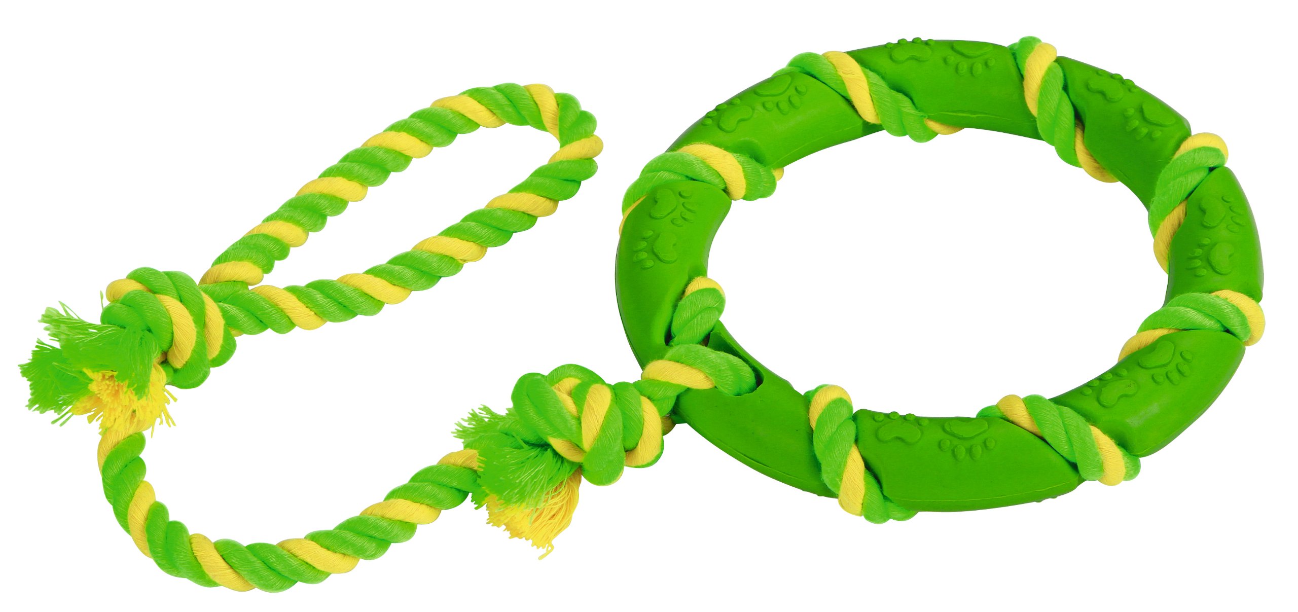 kerbl-pet-anneau-corde-caoutchouc-coton-47-cm-14-cm image 2