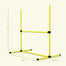 pawhut-kit-agility-4-haies-r-glables-pour-chiens-avec-sac-jaune image 5