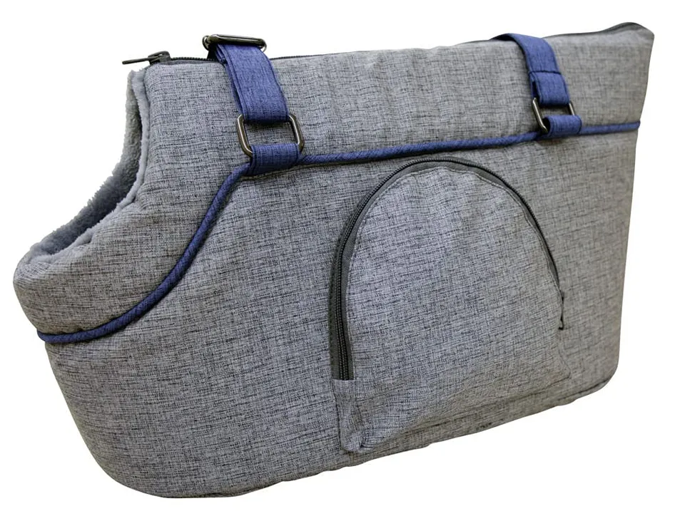 kerbl-sac-de-transport-marie-gris-bleu-40-x-20-x-21-cm image 1