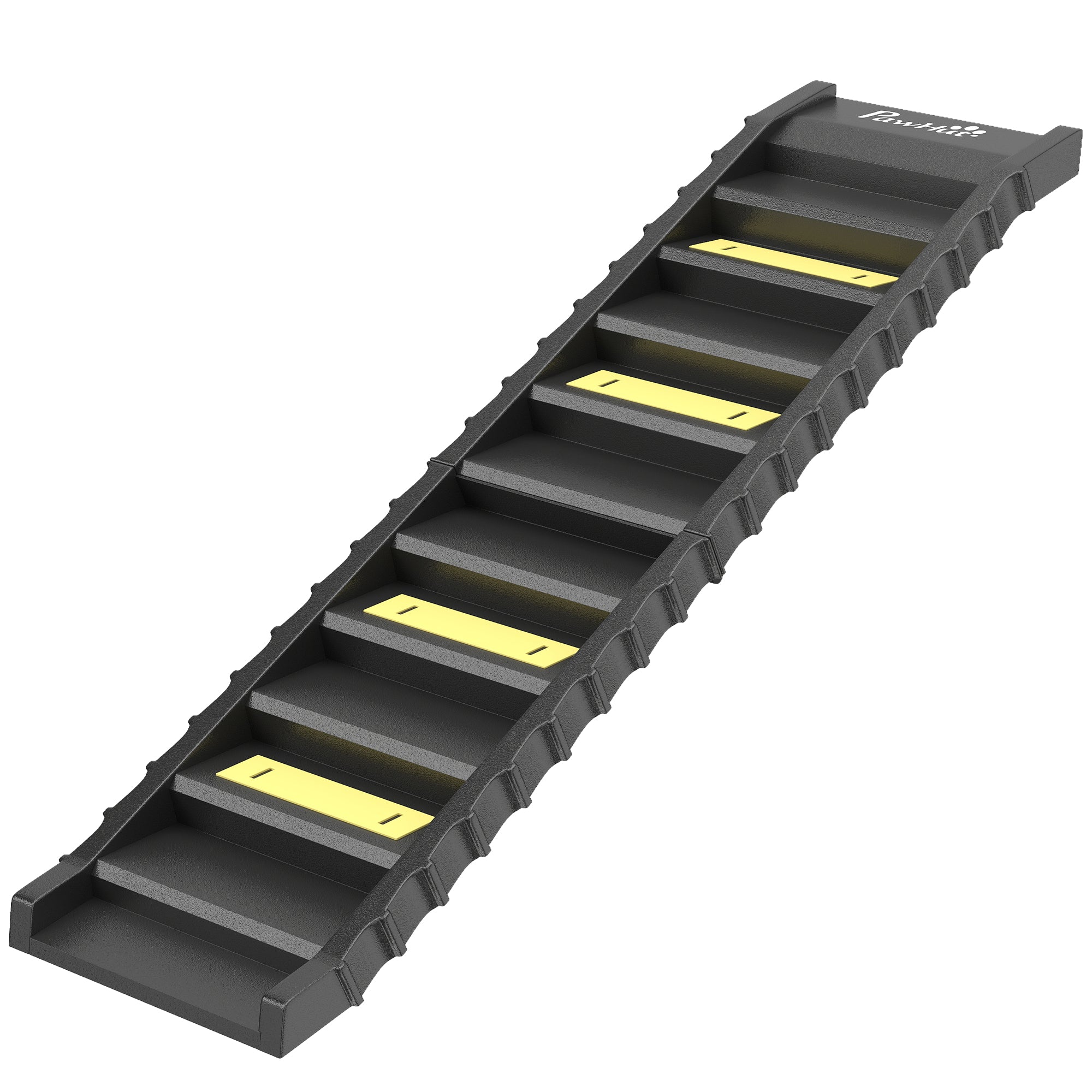 pawhut-escalier-chien-pliable-10-marches-voiture-noir-25-kg image 2