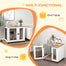 pawhut-cage-pour-chiens-style-meuble-double-porte-marron-petits-et-moyens-chiens image 7