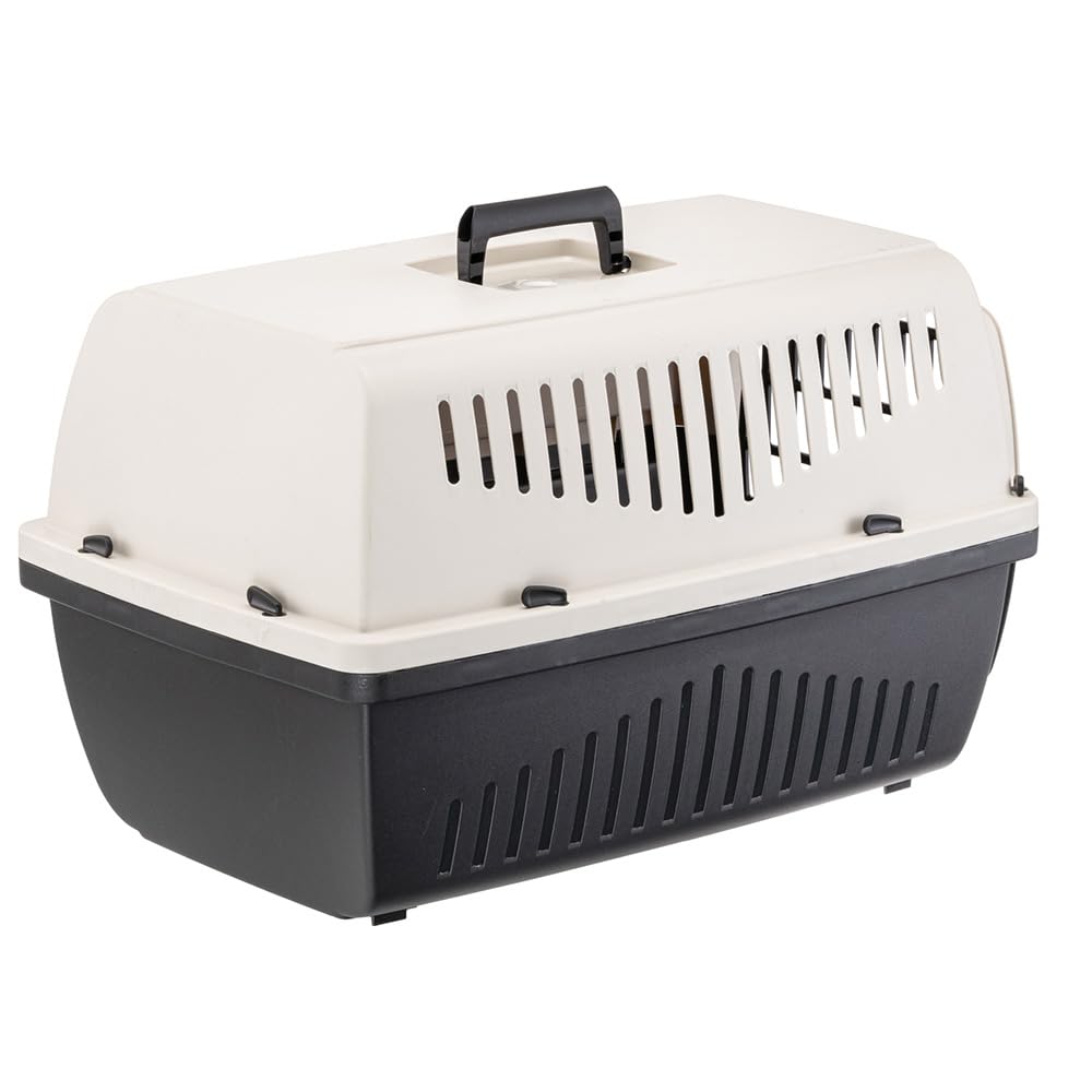 ferplast-skipper-2-caisse-de-transport-rigide-55x36xh33-cm-beige-max-8-kg image 3