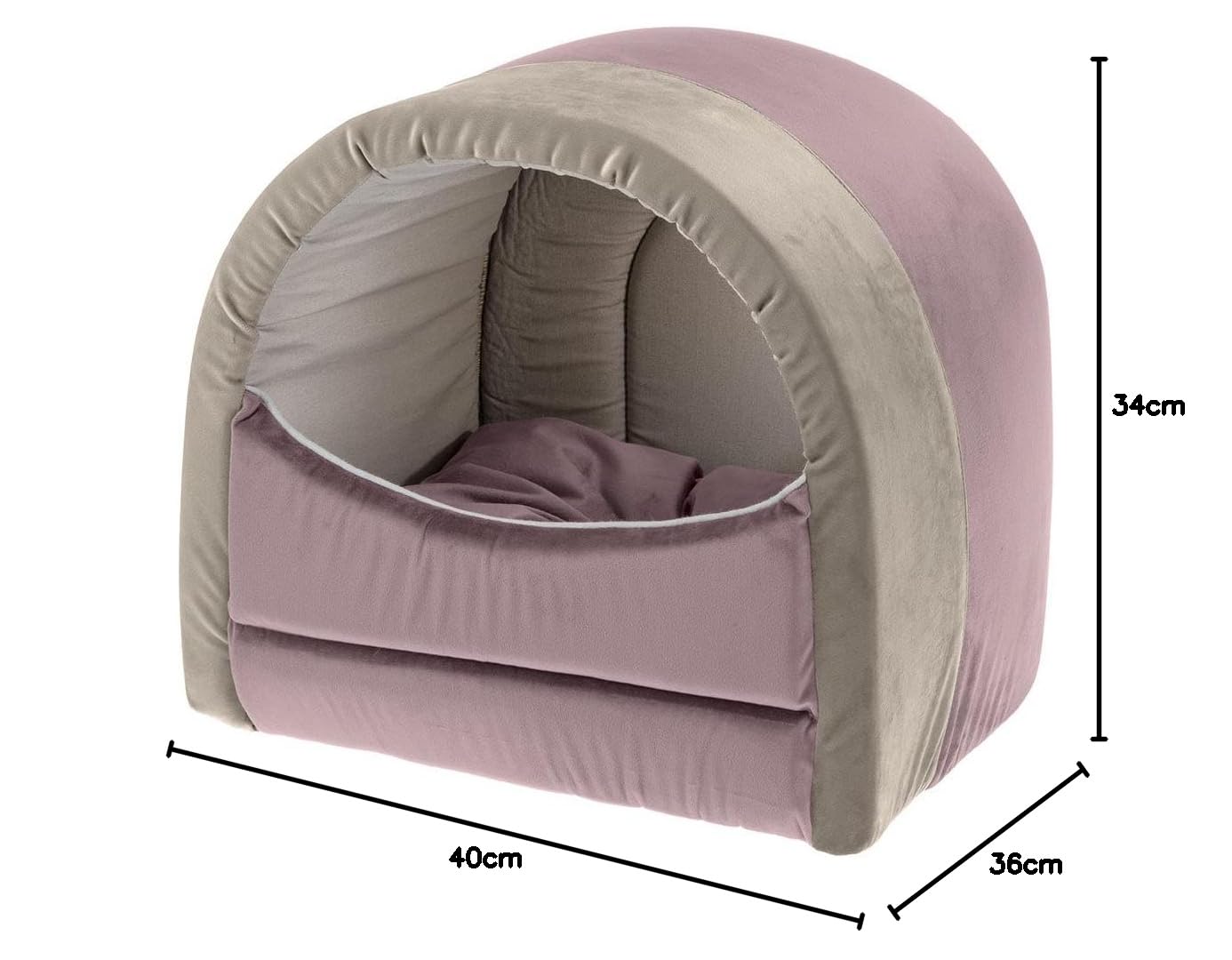 ferplast-majesty-20-maison-velours-chien-et-chat-morado-beige-violet-beige image 2