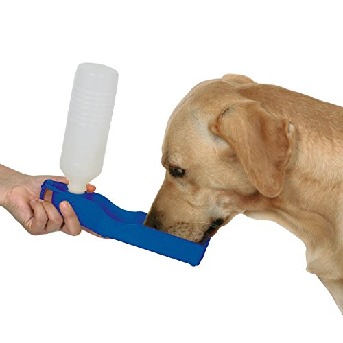 kerbl-pet-bouteille-de-voyage-chien-blanc-bleu-500-ml-pvc image 4