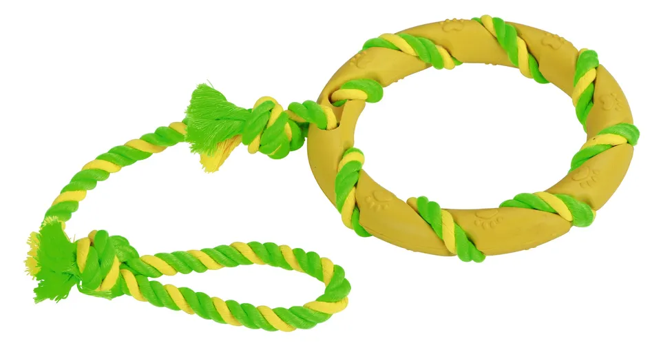 kerbl-pet-anneau-corde-caoutchouc-coton-47-cm-14-cm image 1
