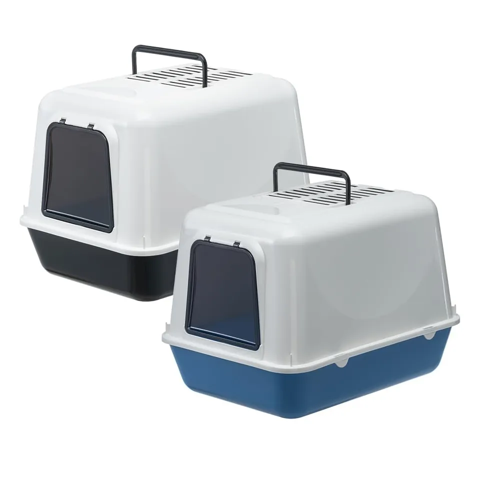 ferplast-clear-cat-20-maison-de-toilette-ferm-e-39-5-x-52-5-x-h-38-cm-avec-filtr image 1