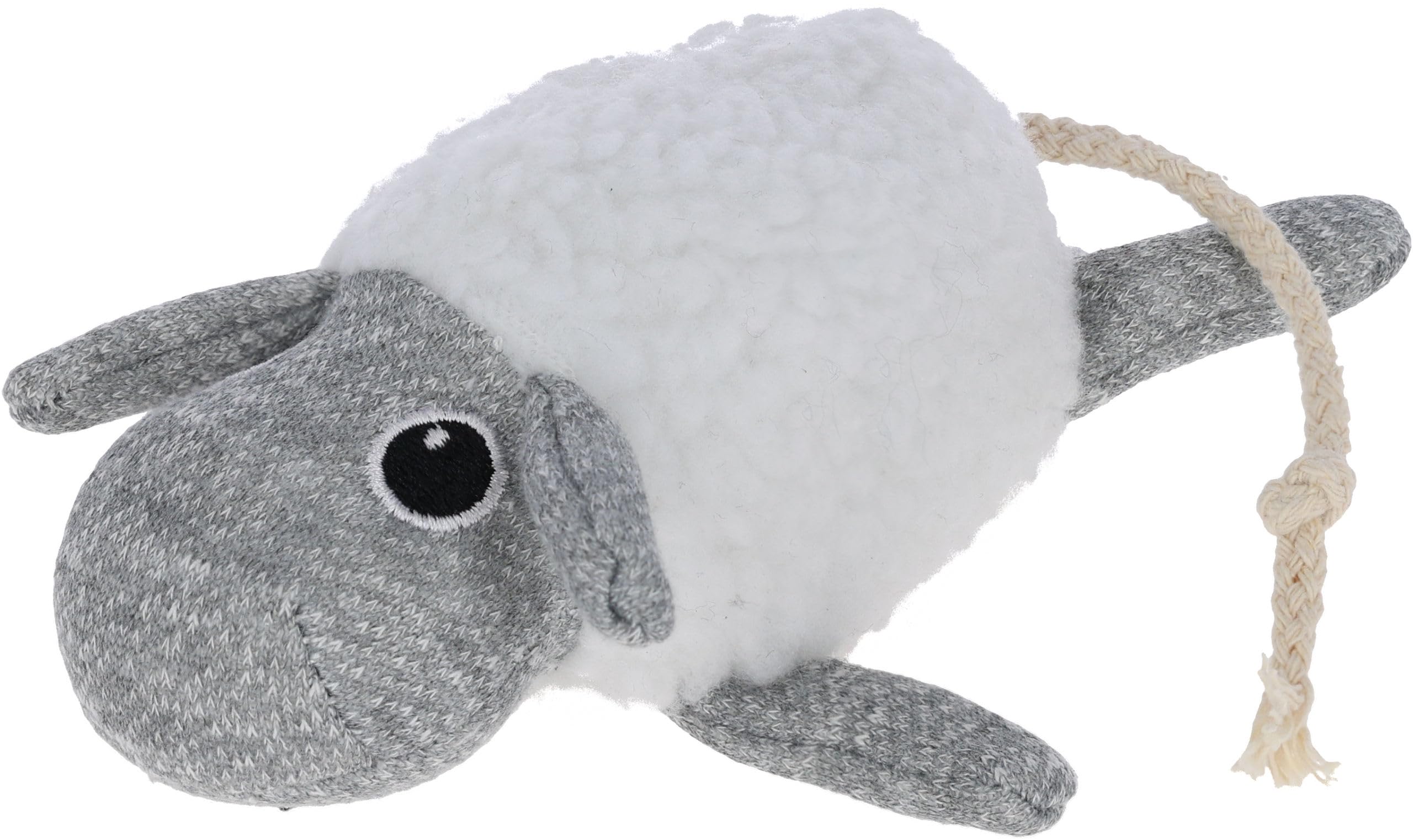 kerbl-mouton-peluche-pour-chiot-blanc-gris image 1