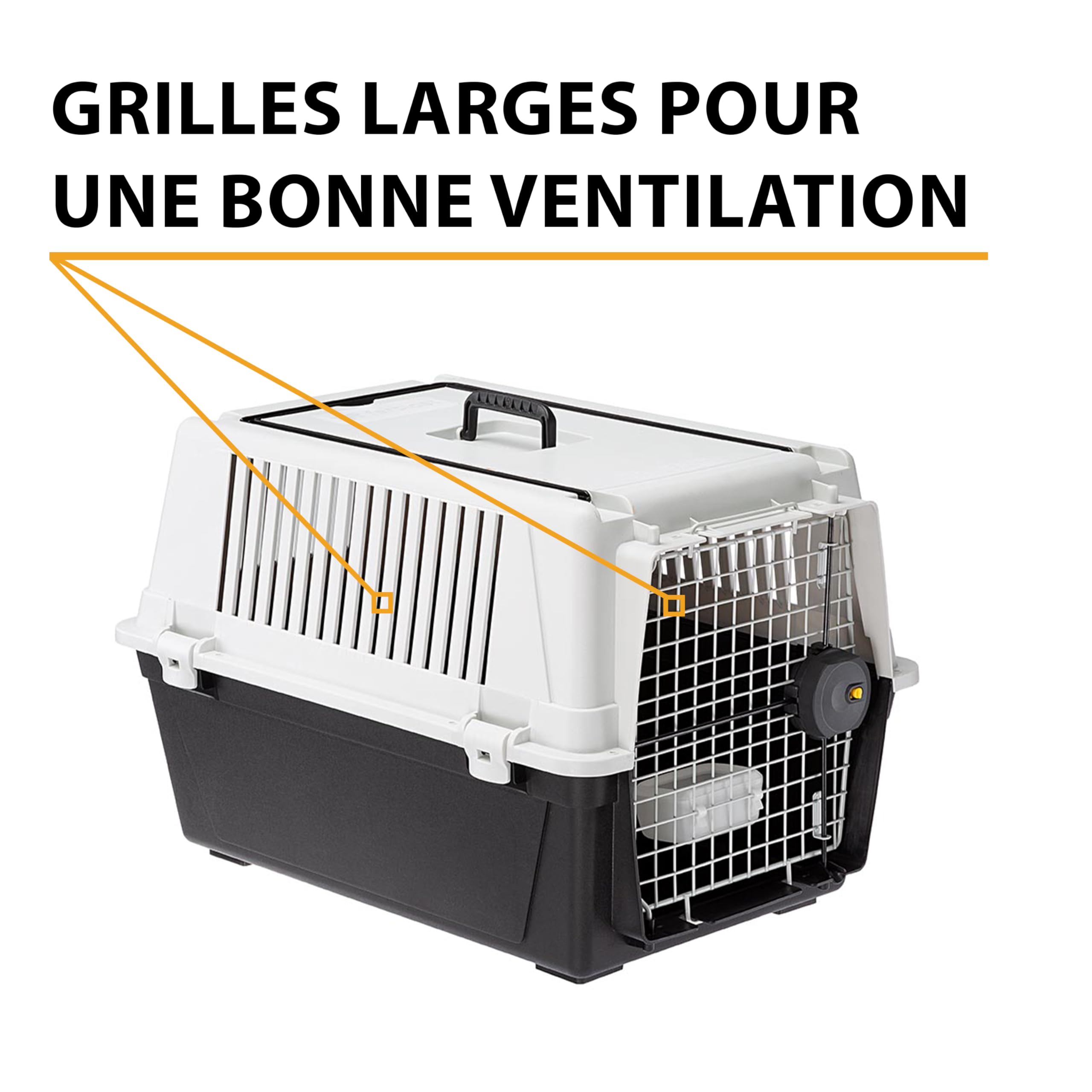 ferplast-atlas-40-caisse-de-transport-chien-moyen-49x68xh45-5-cm-gris image 8