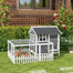 pawhut-poulailler-avec-enclos-et-pondoir-pour-1-2-poules-gris image 4