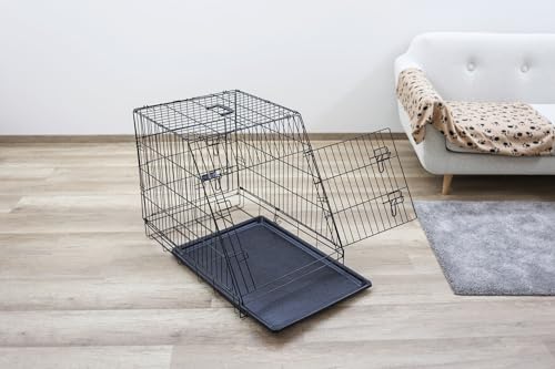 kerbl-cage-de-transport-3-portes-pour-chien-noir-76-x-54-x-64-cm image 7