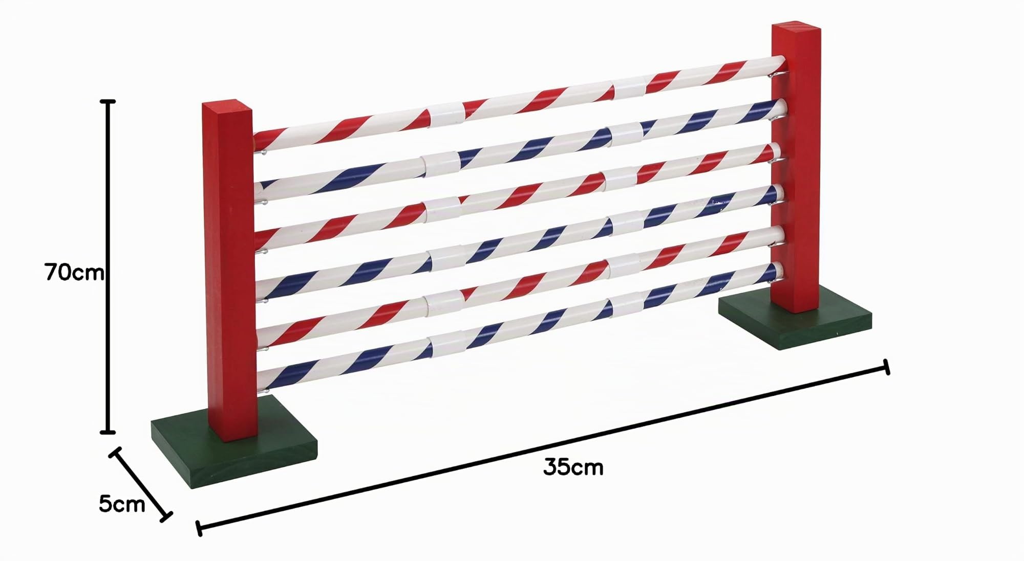 kerbl-pet-obstacle-hauteur-agility-rongeur-70-x-5-x-35-cm-hauteur-r-glable image 4