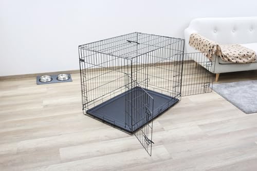 kerbl-pet-cage-de-transport-grillag-e-deux-portes-pour-chien-noire-92-x-63-x-74- image 7