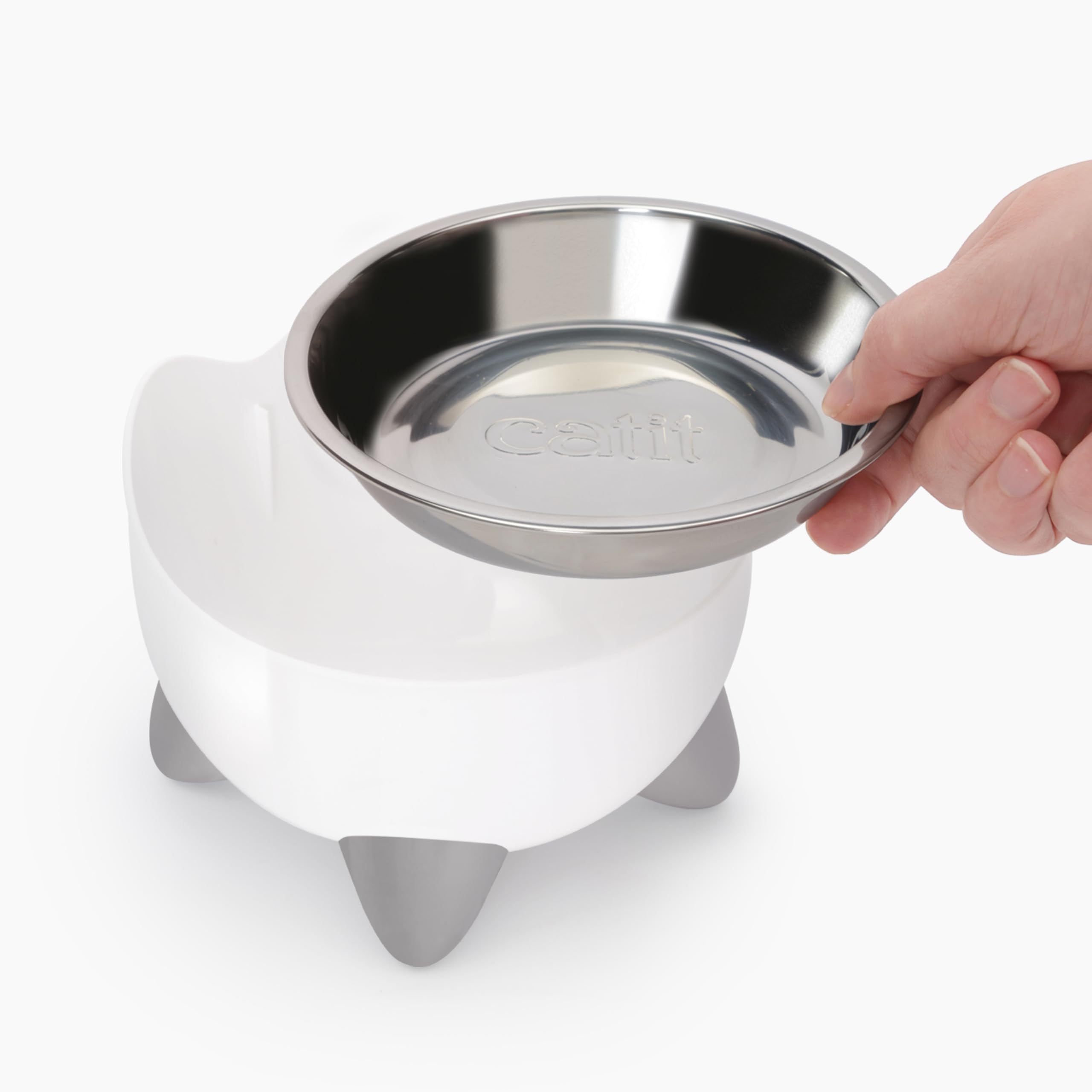 catit-pixi-combo-kit-fontaine-gamelle-inox-anti-moustaches image 4