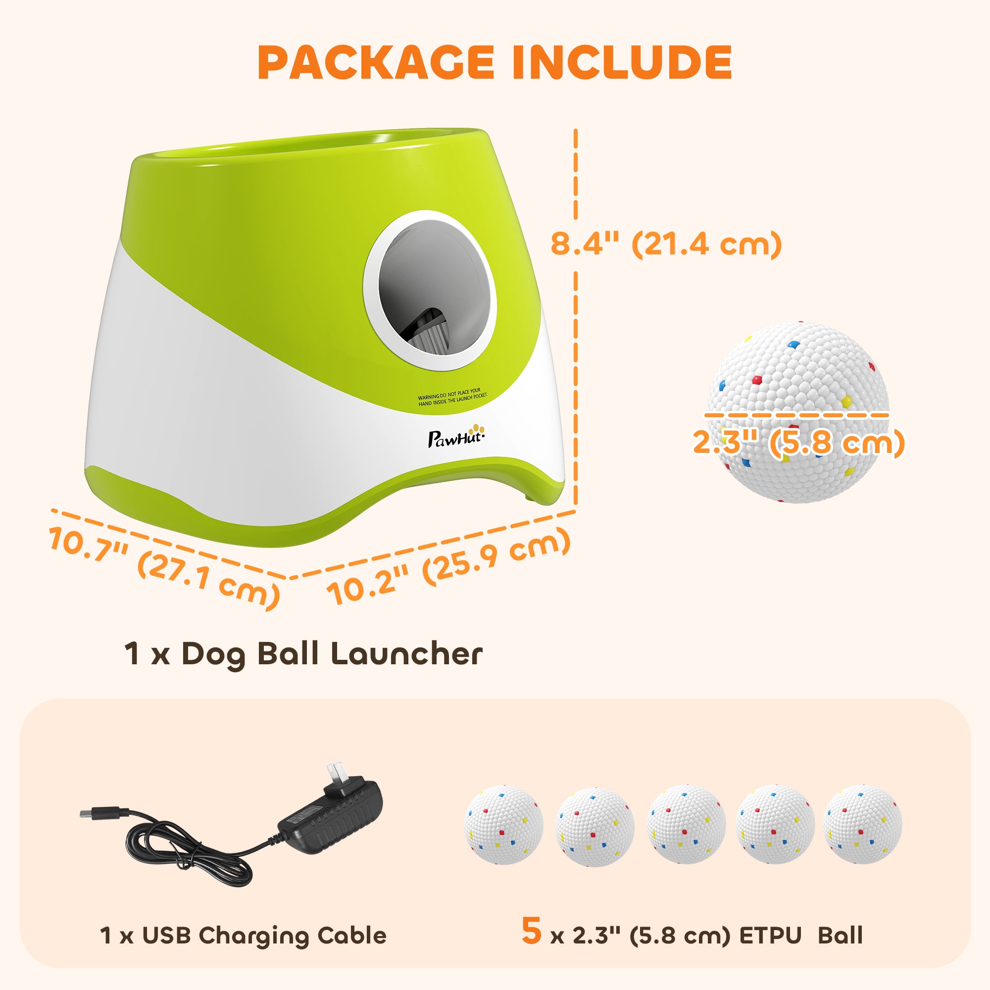 pawhut-lanceur-de-balles-automatique-pour-chien-3-distances-5-balles-etpu-vert image 5