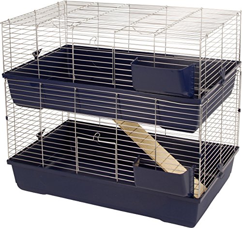 kerbl-maxi-baldo-twin-cage-pour-petits-animaux-2-niveaux-100-x-53-x-86-cm image 3