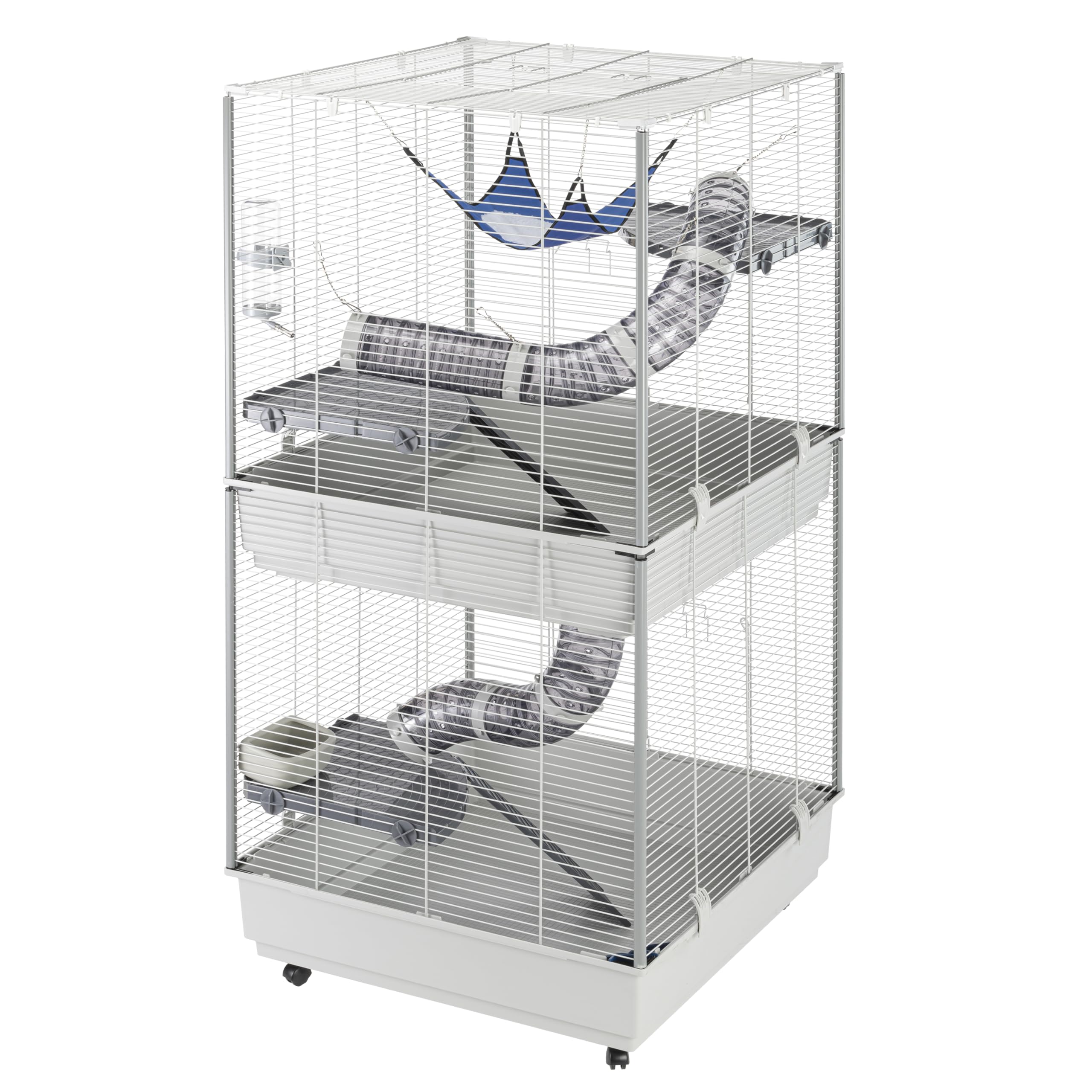 ferplast-furet-tower-cage-pour-furets-75x80x161-cm-grise image 7