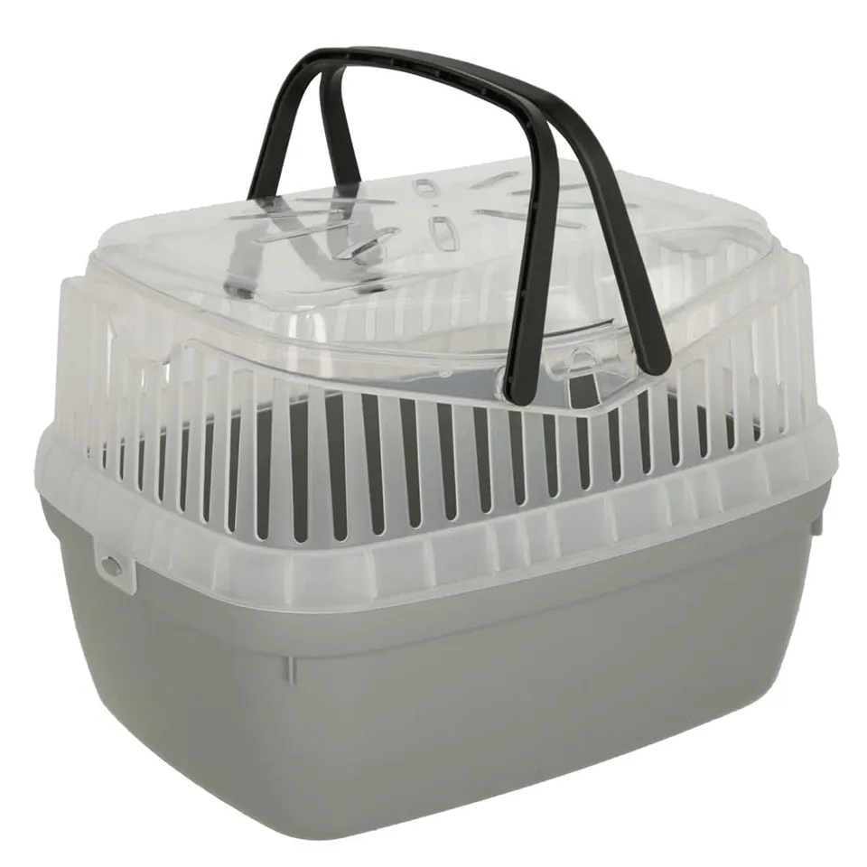 kerbl-pet-bo-te-de-transport-portobello-30x23x23cm-plastique-grise-pour-rongeurs image 1
