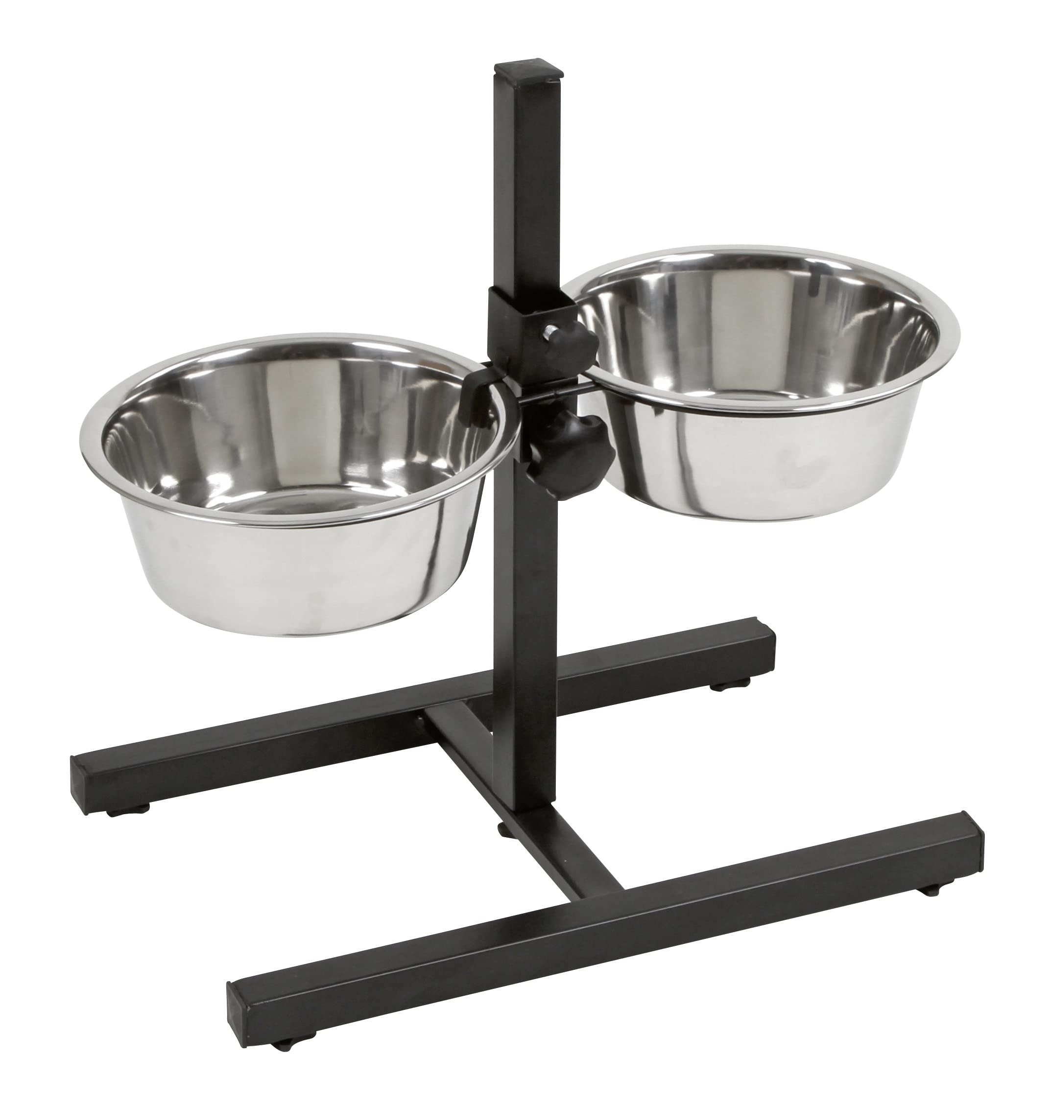 kerbl-mangeoire-sur-pied-r-glable-chien-et-chat-2-x-2800-ml-hauteur-43-cm-noir image 8