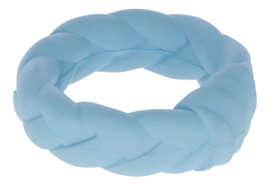 kerbl-anneau-en-caoutchouc-naturel-bleu-ciel-11-5cm-pour-chien image 1