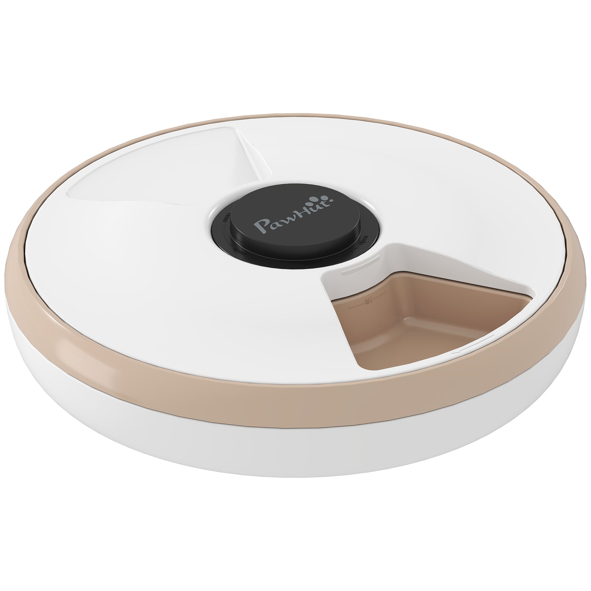 pawhut-distributeur-automatique-6-repas-pour-chats-avec-cran-led-et-pain-de-glac image 1