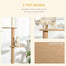 pawhut-arbre-chat-du-sol-au-plafond-avec-griffoirs-sisal-marron-clair image 8