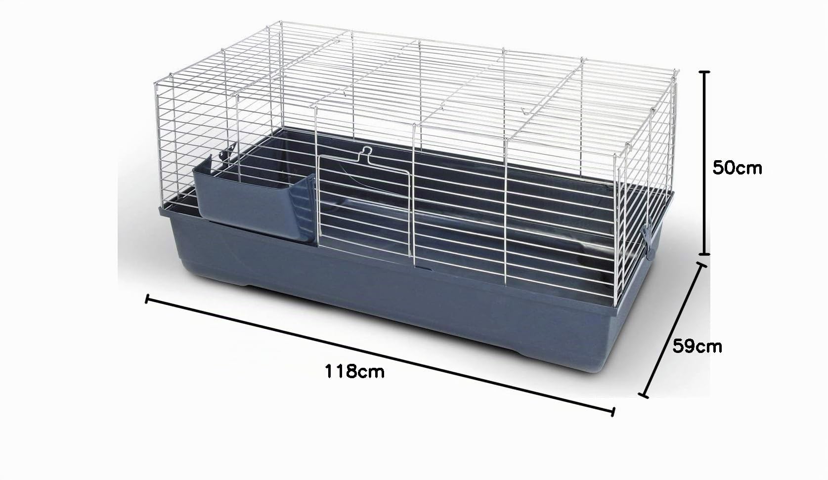 kerbl-baldo-flat-cage-pour-rongeurs-118-x-59-x-46-cm-avec-r-telier-foin image 2