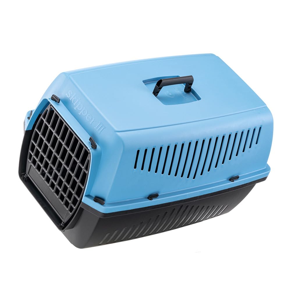 ferplast-skipper-3-caisse-de-transport-rigide-62x41xh38-cm-bleu-max-10-kg image 4