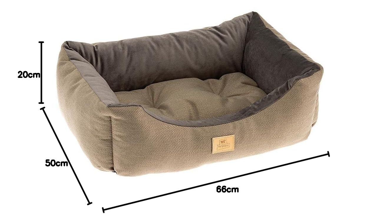 ferplast-chester-60-lit-pour-chiens-et-chats-marron image 2