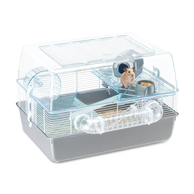 ferplast-duna-fun-cage-pour-hamsters-et-souris-55x47x37-5cm-avec-roue-et-tunnels image 1