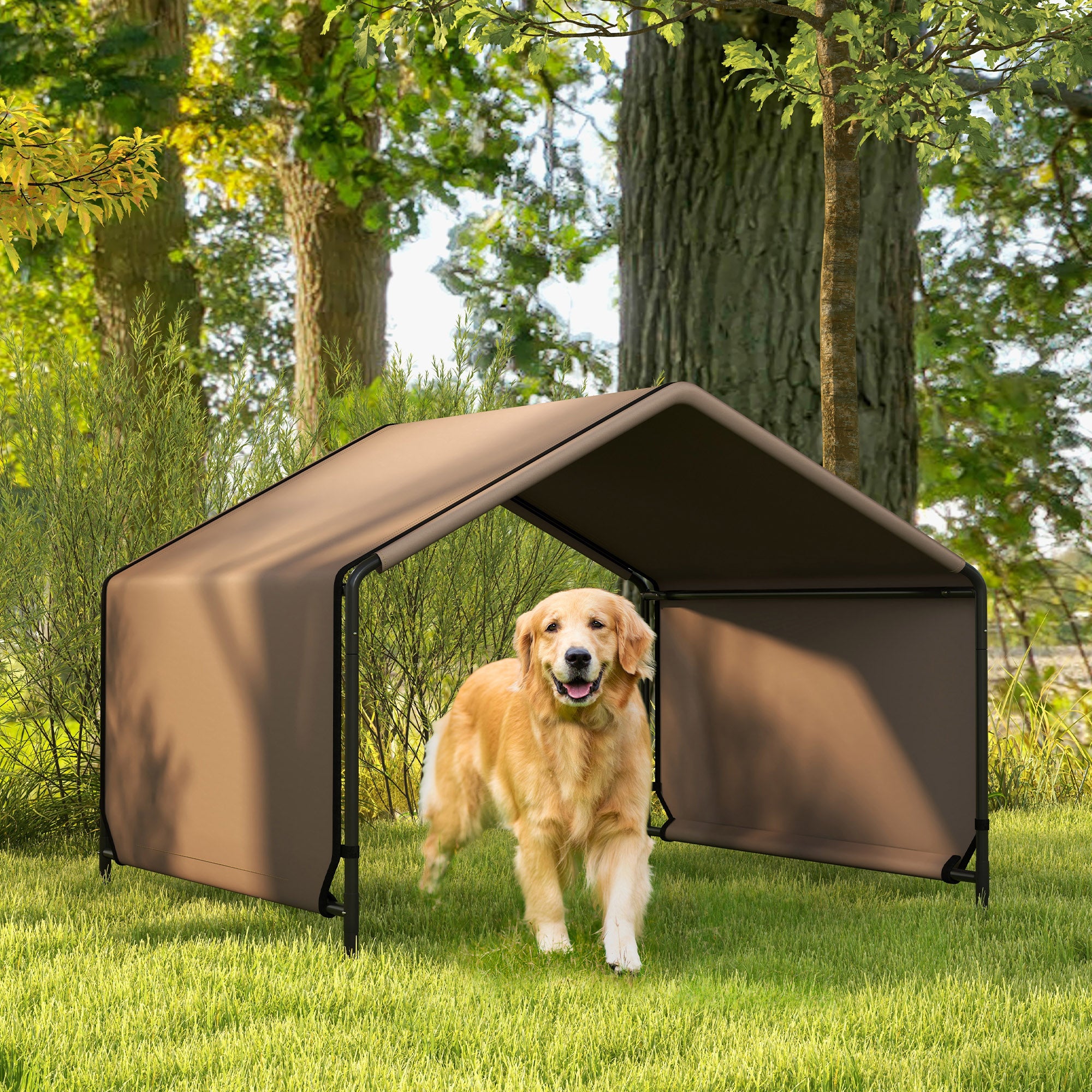 pawhut-tente-d-ombre-portable-pour-chien-imperm-able-pour-patio-et-ext-rieur-mar image 3