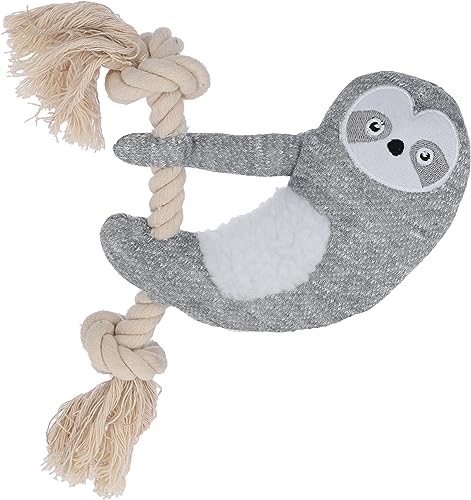 kerbl-pet-paresseux-blanc-gris-jouet-peluche-pour-chiot-25-x-13-cm image 3