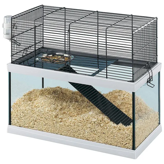 ferplast-gabry-50-cage-en-verre-pour-gerbilles-avec-accessoires image 1