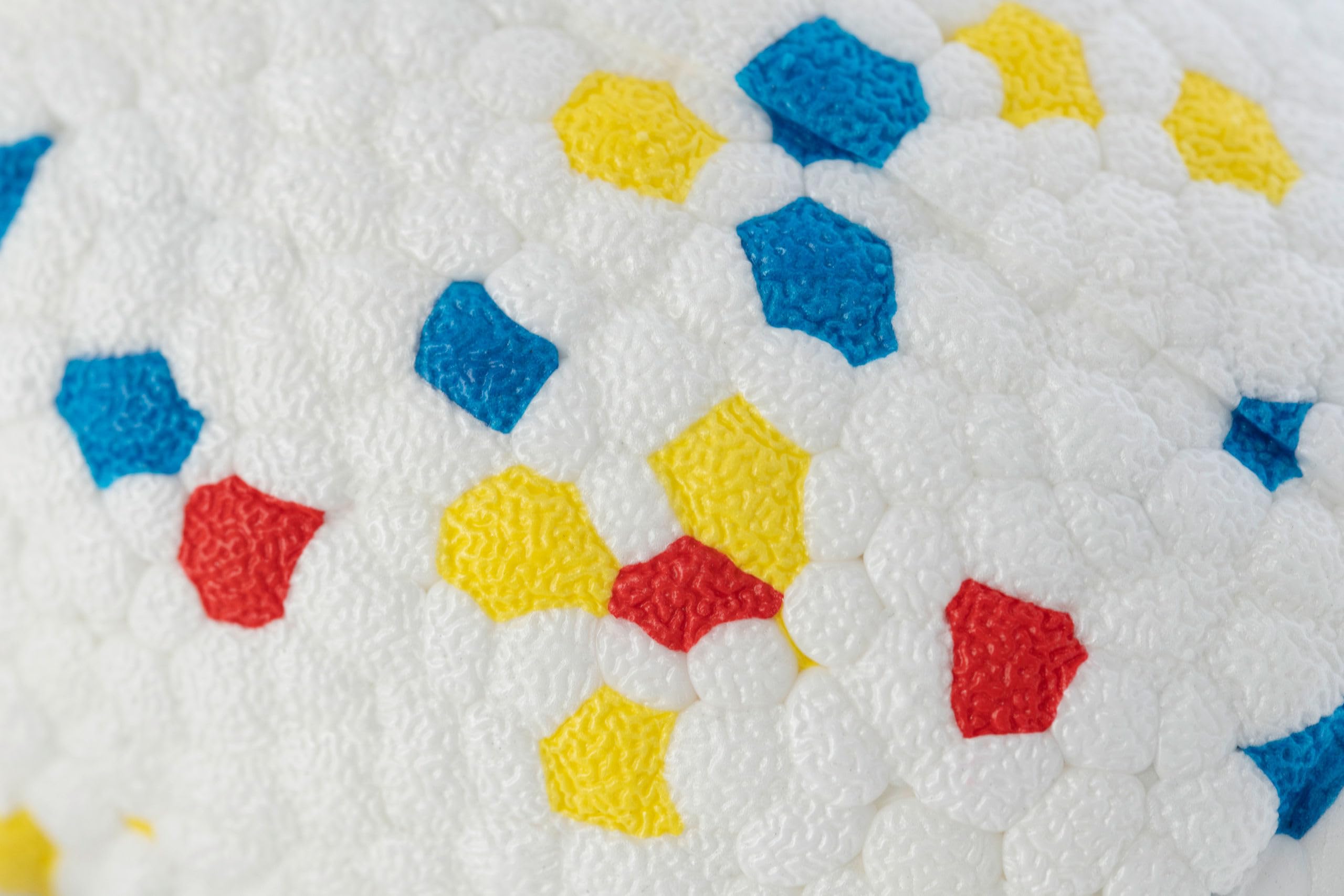kerbl-pet-jouet-lancer-pour-chien-balle-football-en-e-tpu-blanc-jaune-bleu-rouge image 2