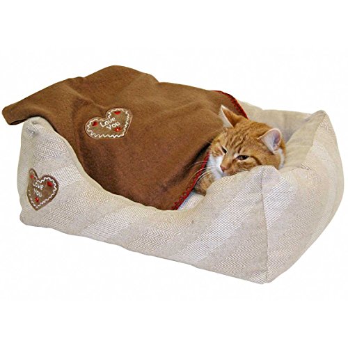 kerbl-lit-douillet-love-you-pour-chien-et-chat-47x37-cm-beige image 5