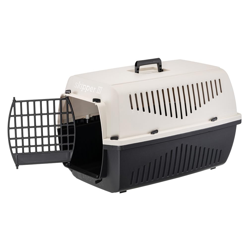 ferplast-skipper-3-caisse-de-transport-rigide-62x41xh38-cm-beige-max-10-kg image 2