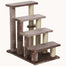 pawhut-escaliers-chat-4-marches-moquette-avec-griffoirs-et-balcon-lat-ral-marron image 2