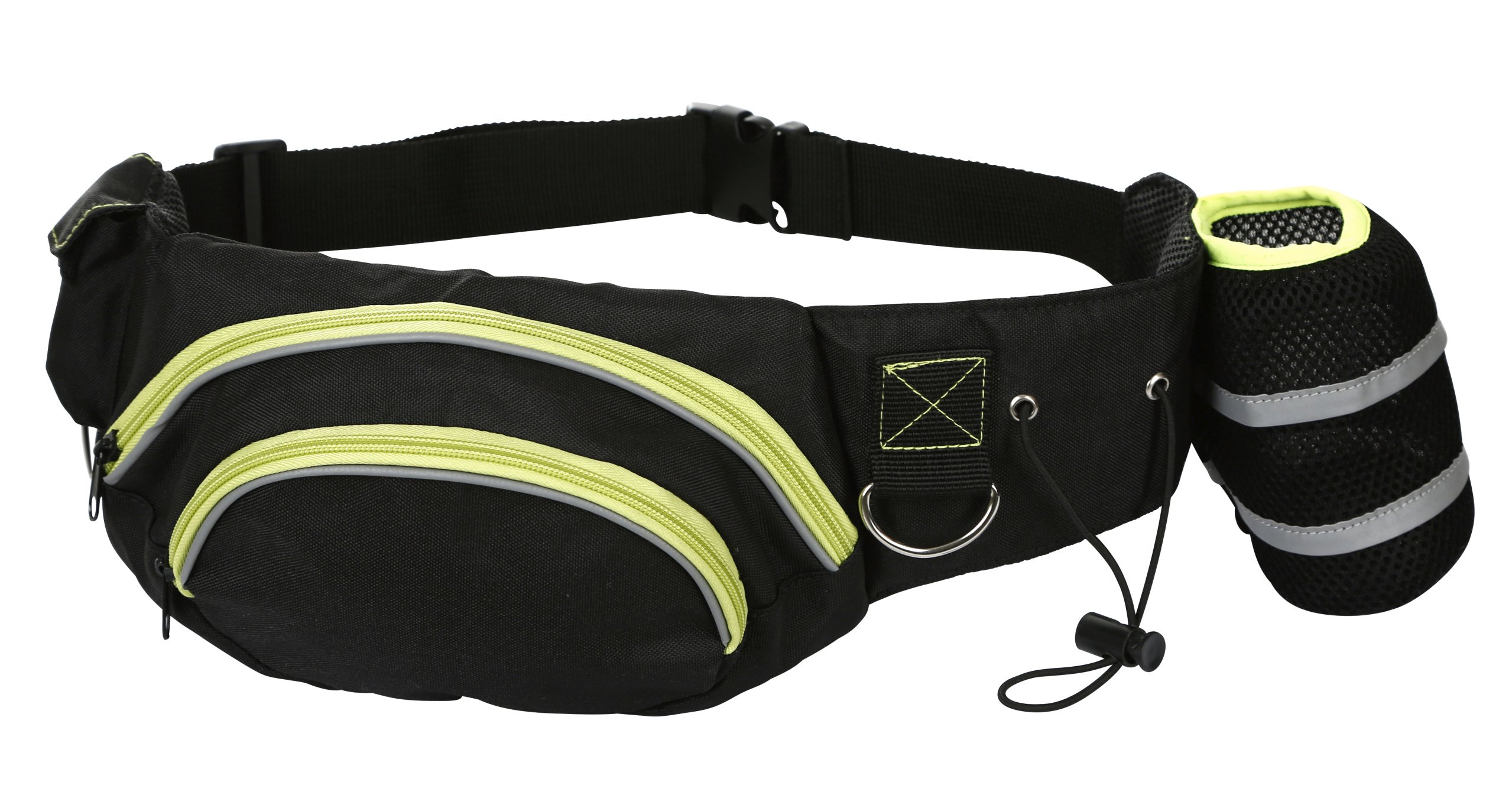 kerbl-active-sac-banane-entra-nement-chien-noir-jaune-ceinture-70-120-cm image 1